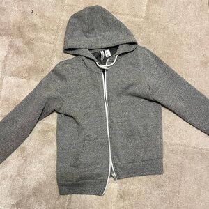 Gray zip up hoodie